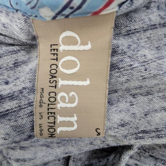 DOLAN blue heathered long buttoned super soft cardigan size medium - Picture 4 of 6